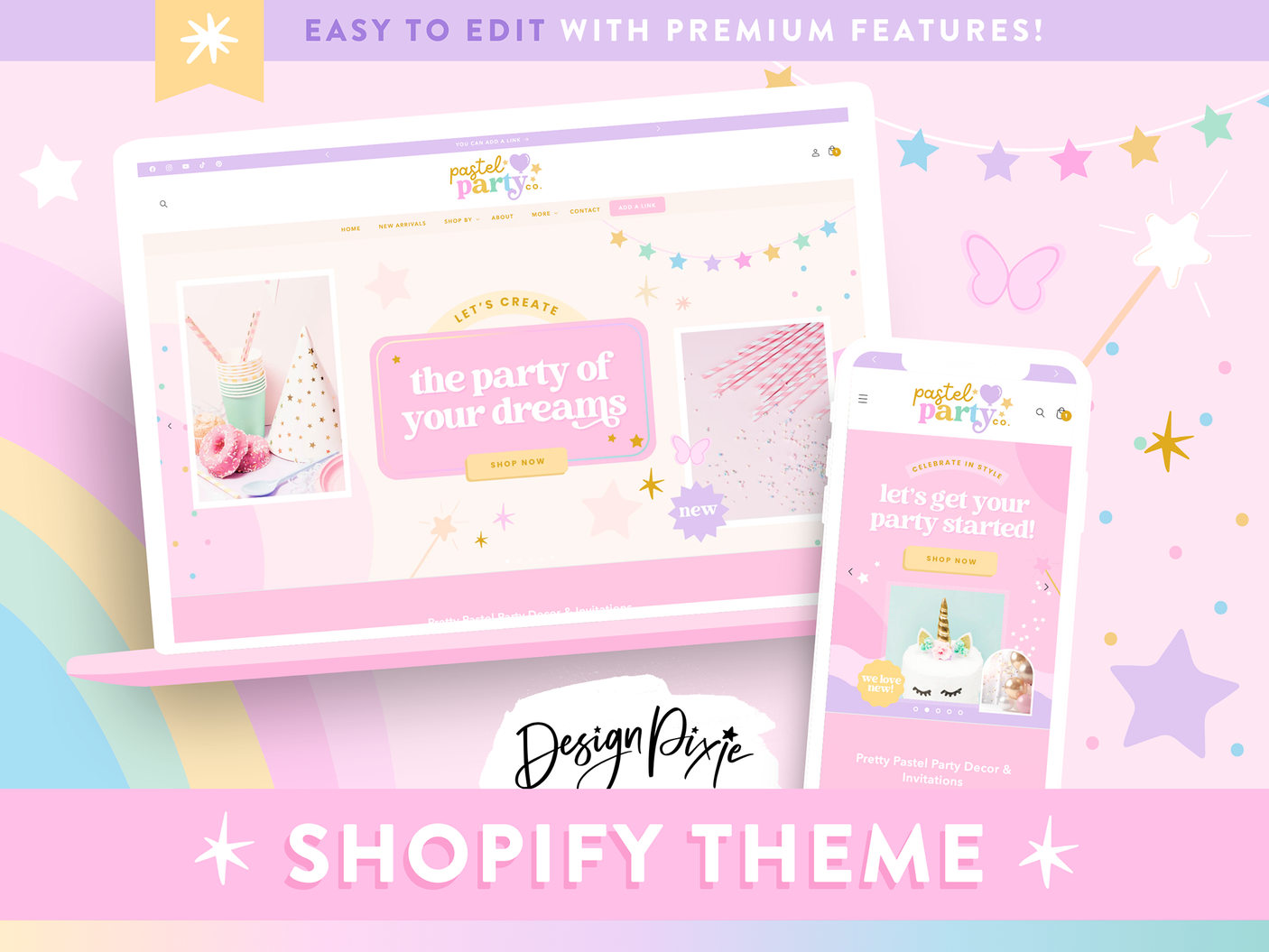 Pastel Party Shopify Theme