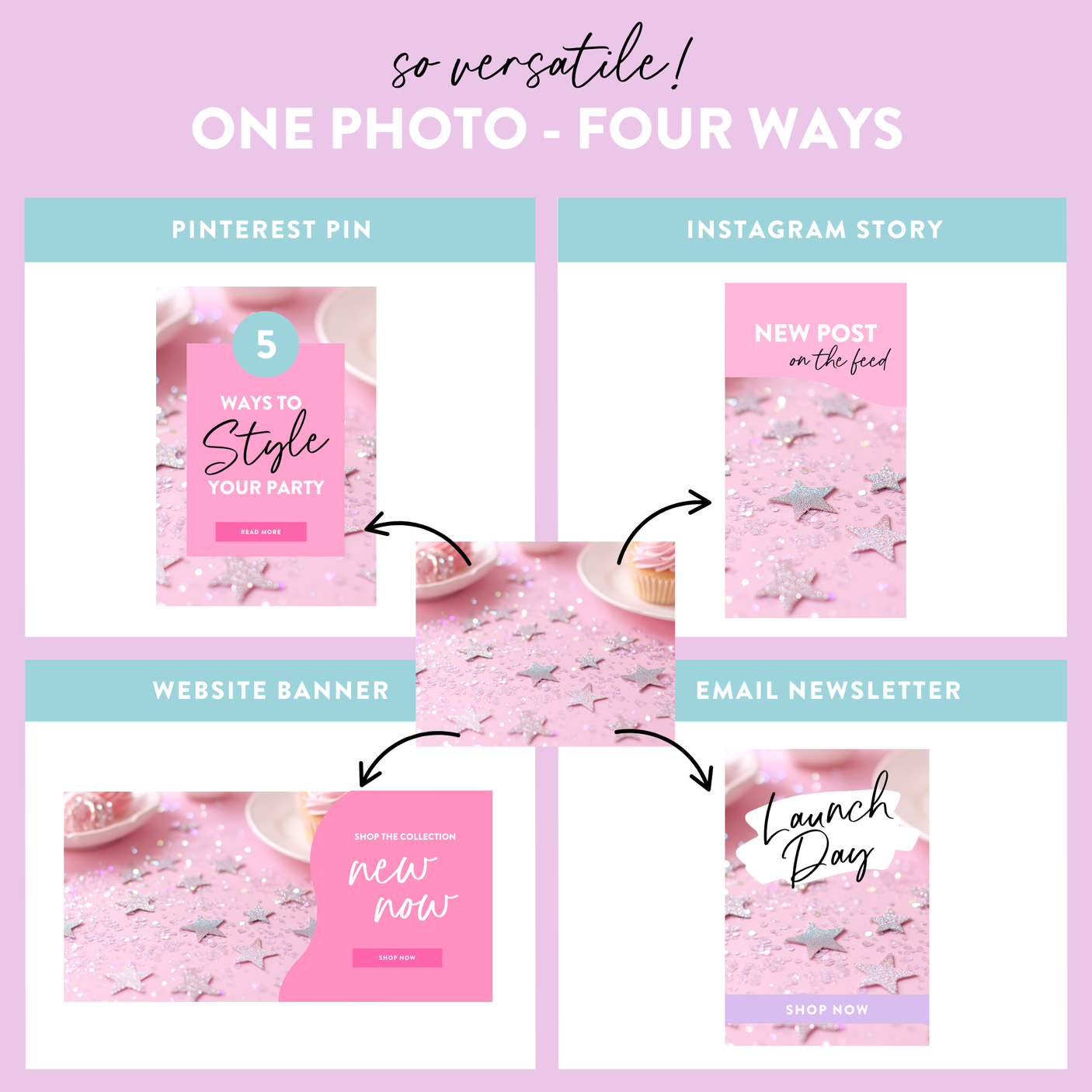 Pastel Party Stock Photos