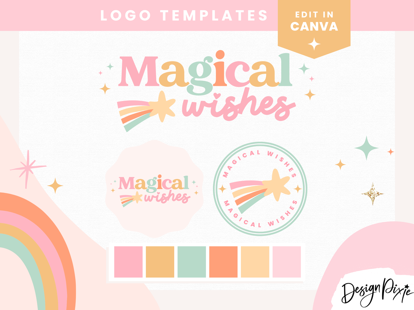 Magical Wishes Logo Template - Design Pixie