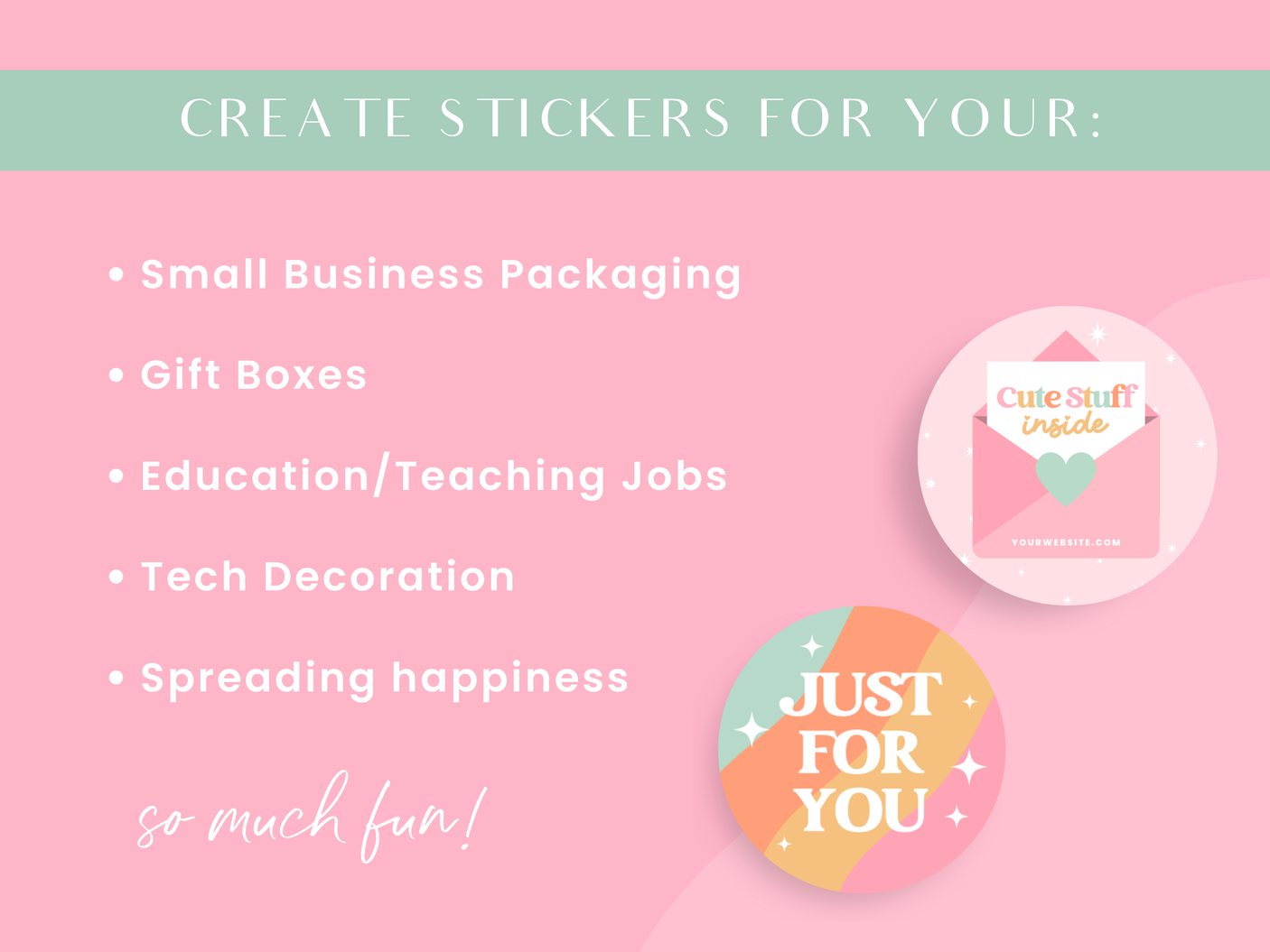 Pastel Rainbow Sticker Label Templates - Design Pixie