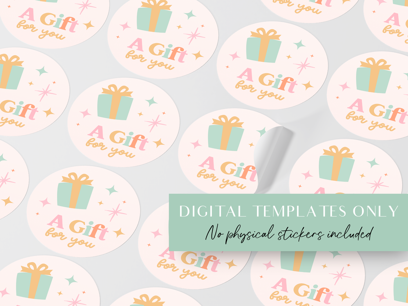 Pastel Rainbow Sticker Label Templates - Design Pixie