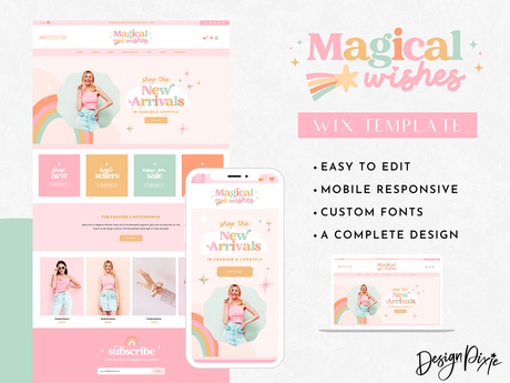 Magical Wishes Wix Template - Design Pixie