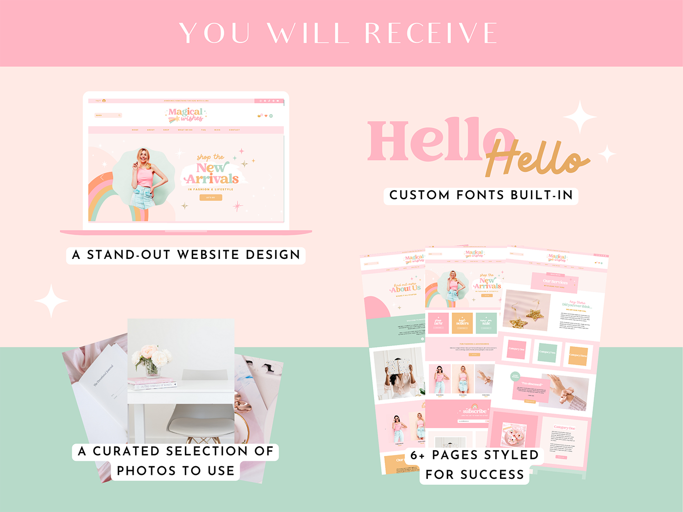 Magical Wishes Wix Template - Design Pixie