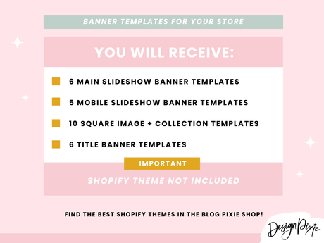 Creative DIY Shopify Banner Templates - Design Pixie