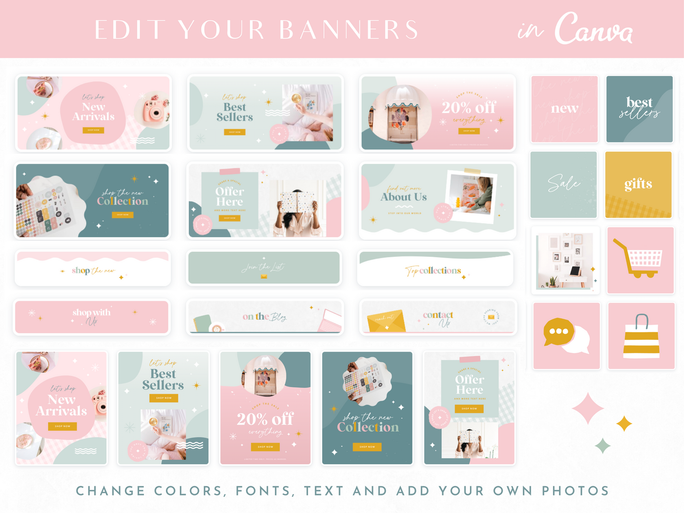 Creative DIY Shopify Banner Templates - Design Pixie