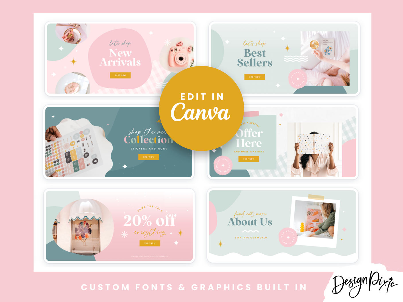 Creative DIY Shopify Banner Templates - Design Pixie