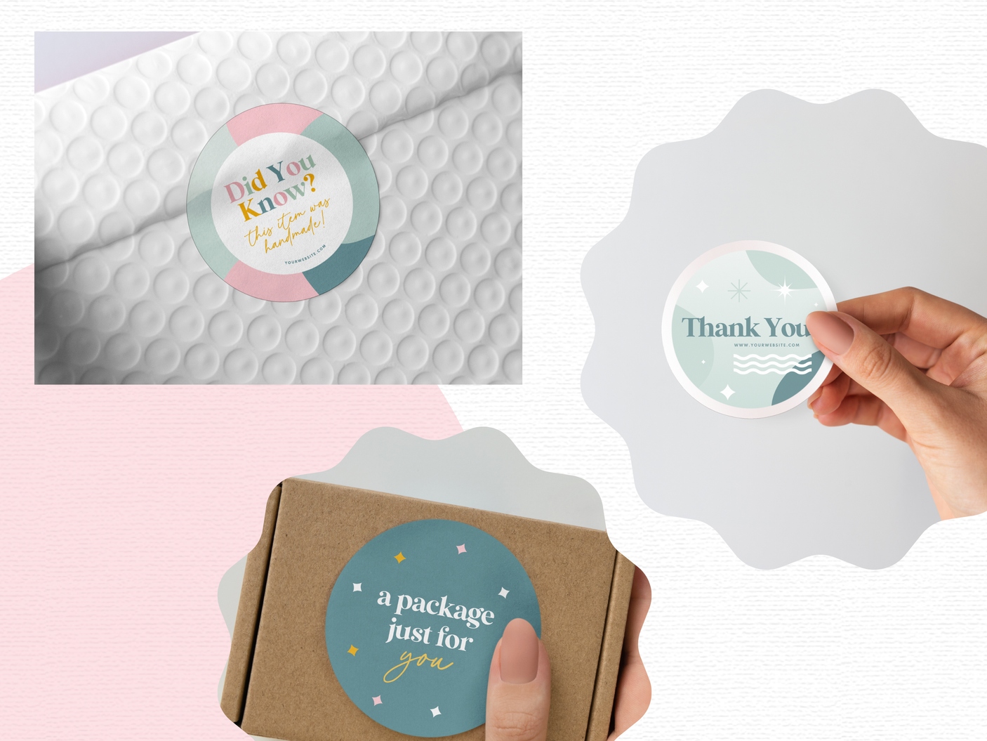 Pastel Sticker Label Templates - Design Pixie