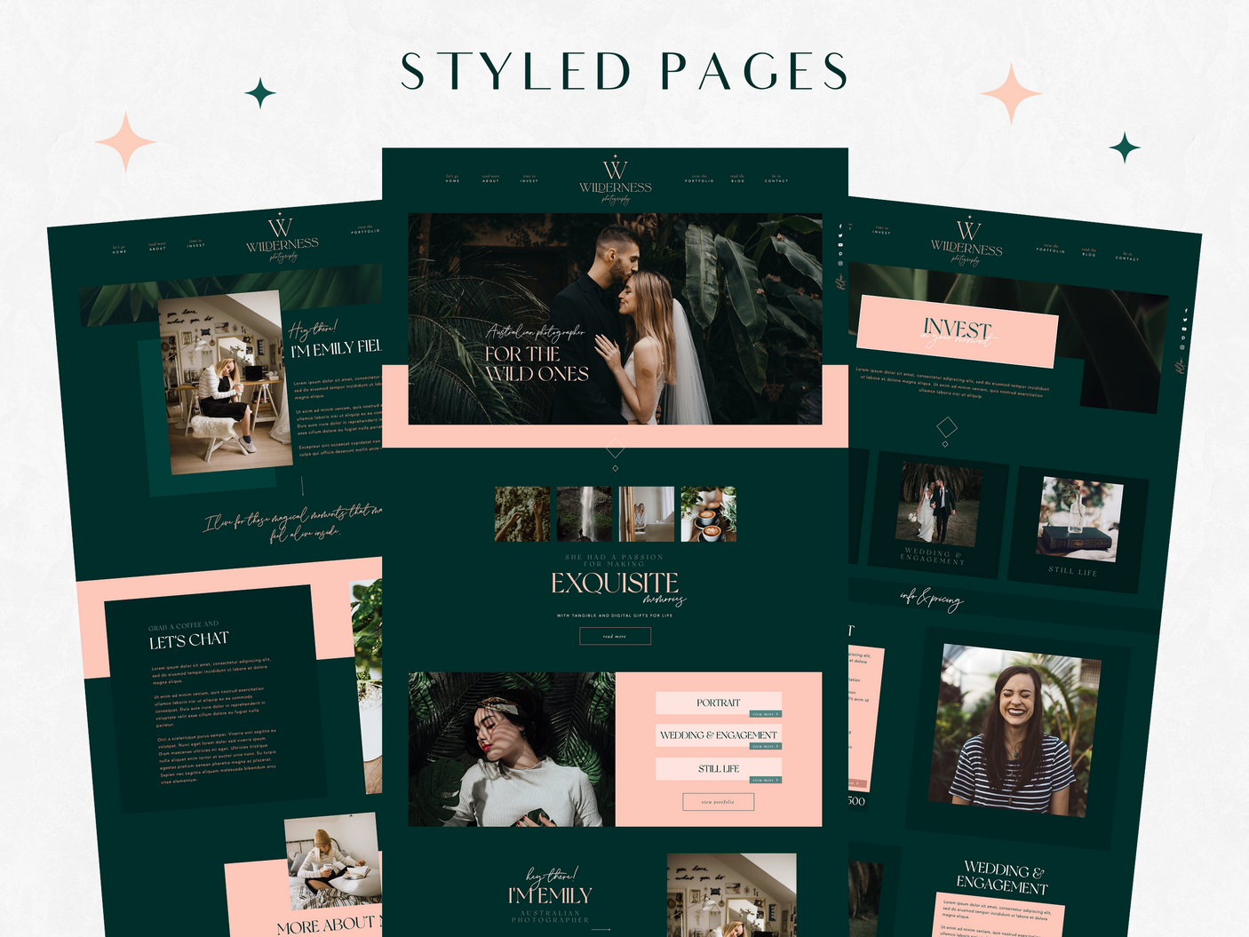 Wilderness Wix Template - Design Pixie