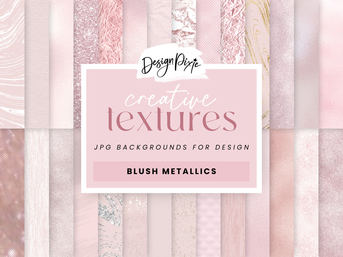 Blush Pink Digital Papers - Design Pixie