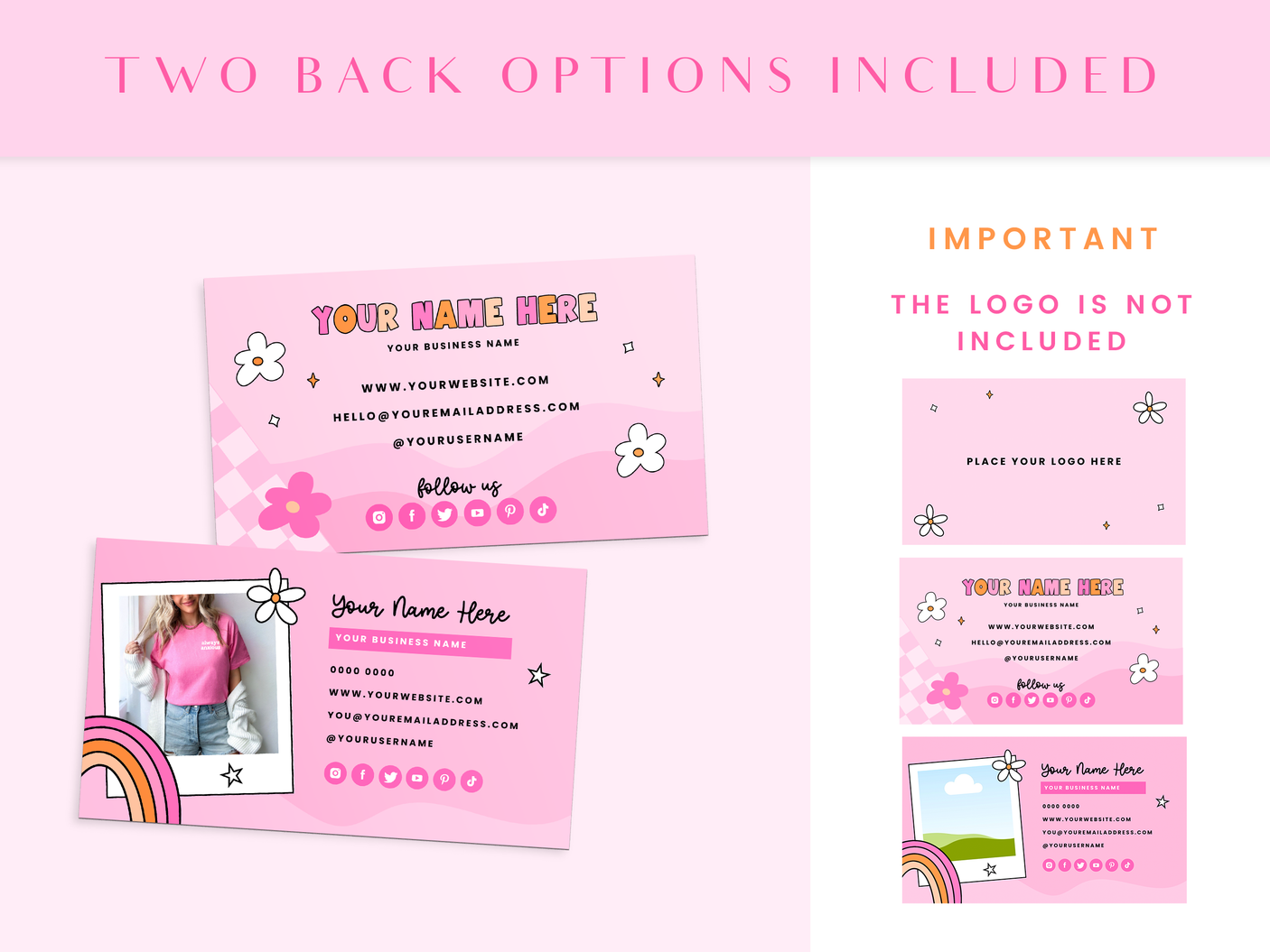 Business Card Template - Sweet Threads - Design Pixie