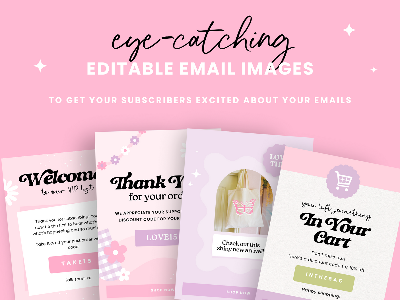 Pink Email Marketing Templates - Design Pixie