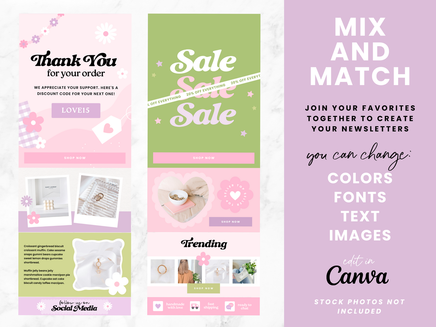 Pink Email Marketing Templates - Design Pixie