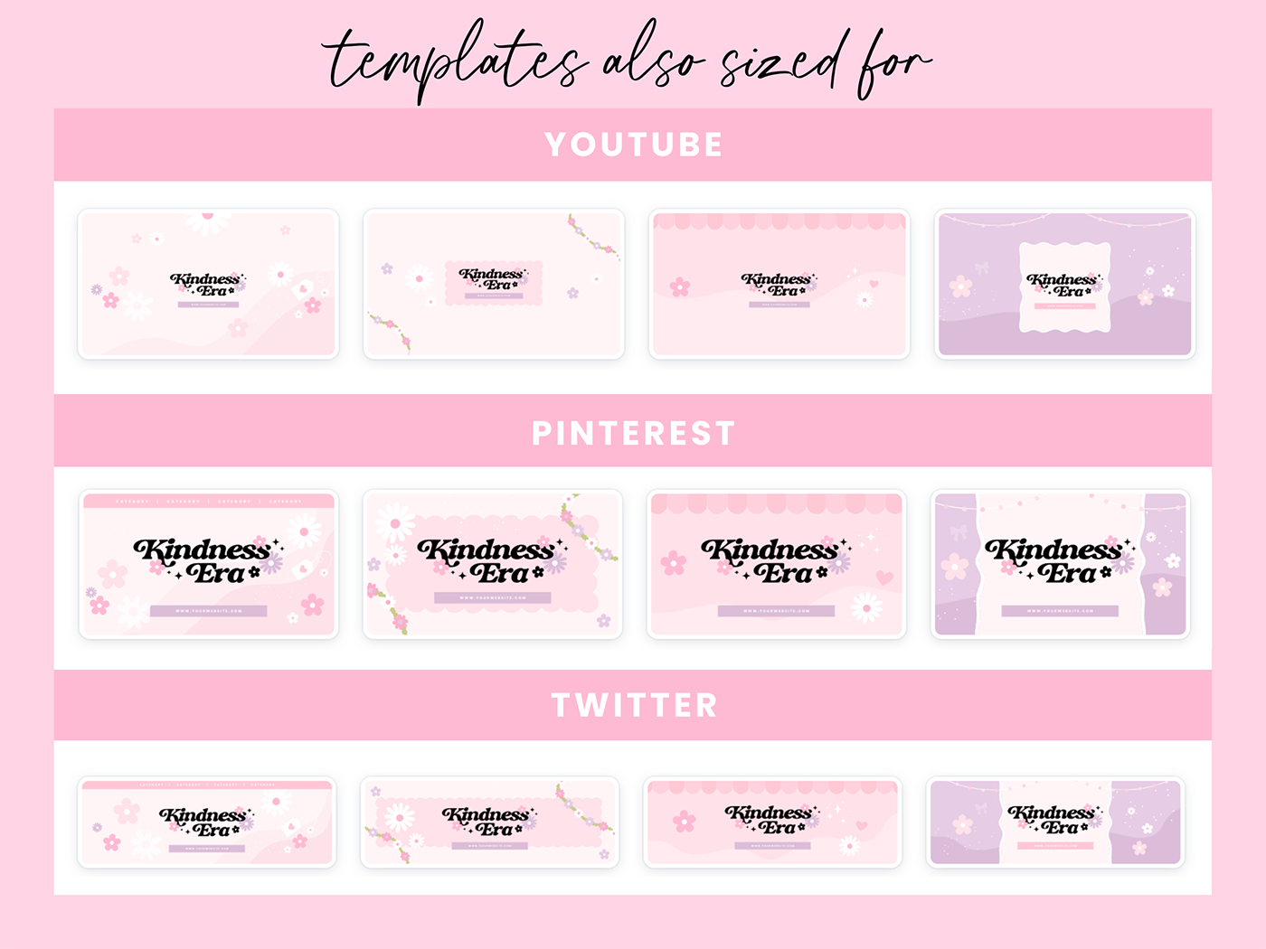 Kindness Era Social Media Banners - Design Pixie