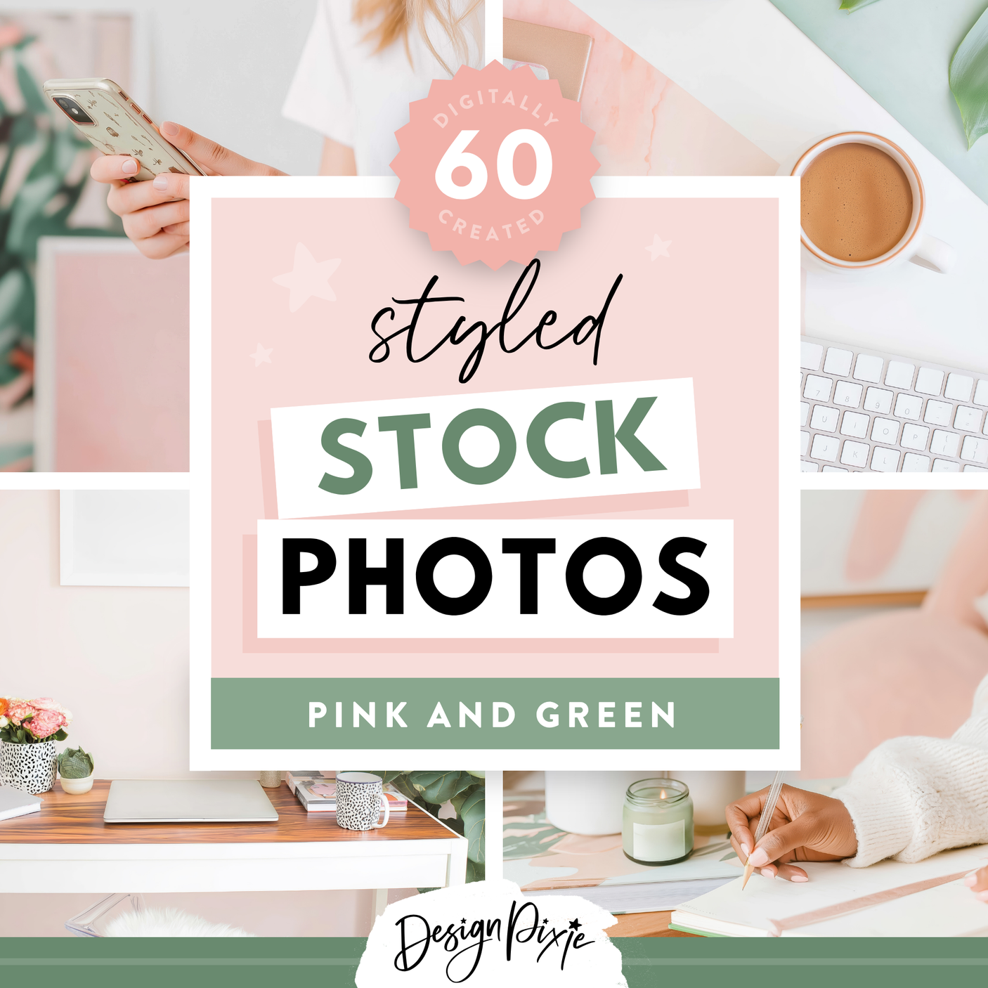 Pink And Green Stock Photos
