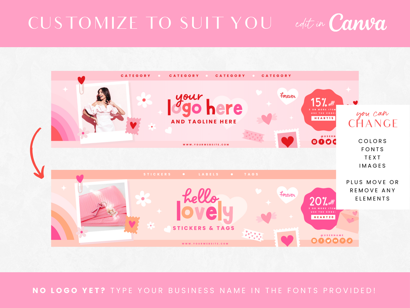 Heartful Etsy Shop Kit - Design Pixie