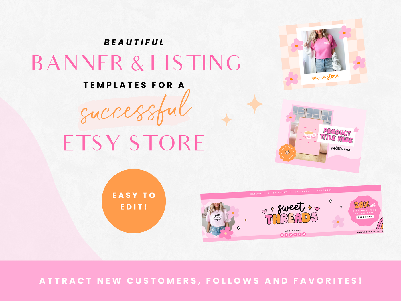 Sweet Threads Etsy Shop Kit - Design Pixie