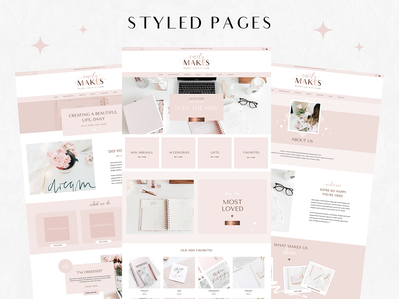 Emily Makes Wix Template - Design Pixie