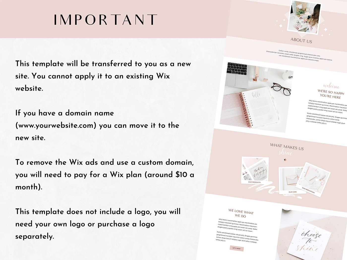 Emily Makes Wix Template - Design Pixie