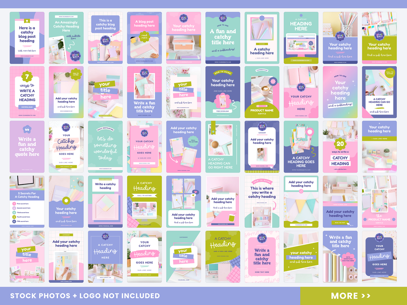 Colorful Creative Pinterest Templates