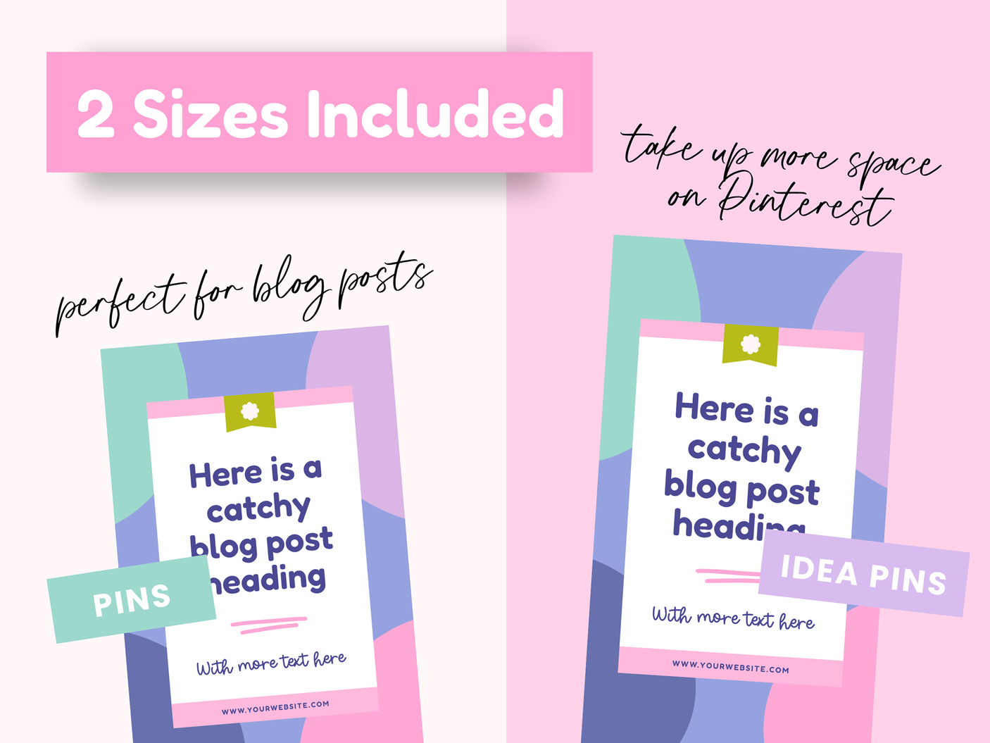 Colorful Creative Pinterest Templates