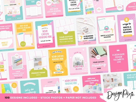 Pinterest Templates for Digital Products - Design Pixie