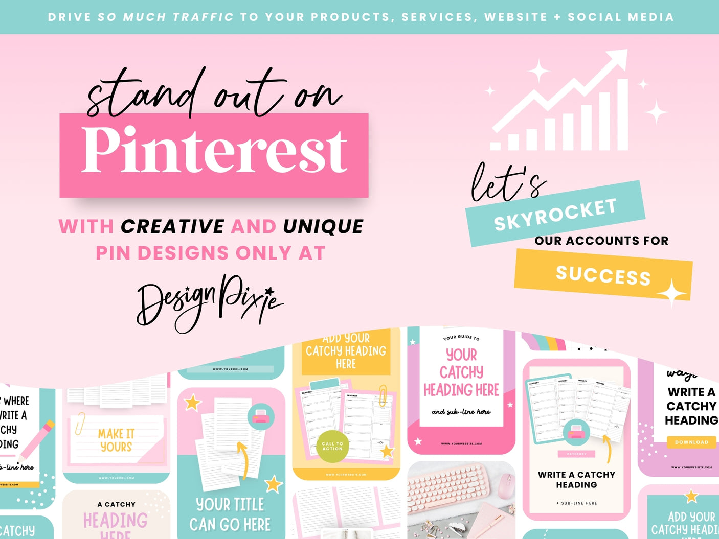 Pinterest Templates for Digital Products - Design Pixie