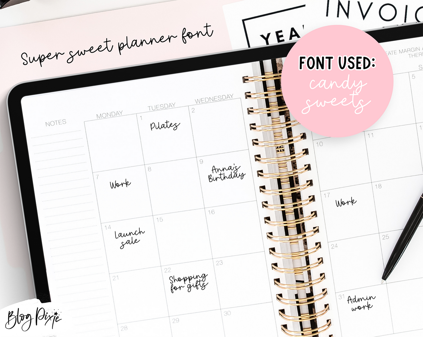 Planner Font Bundle - Design Pixie