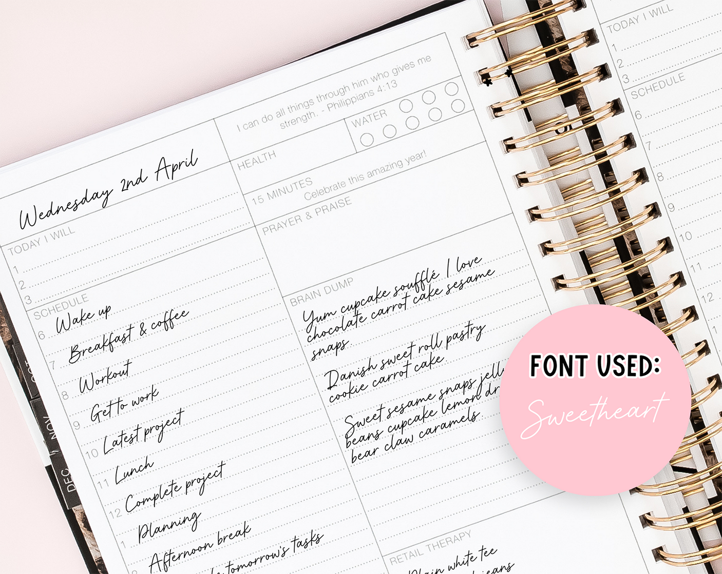 Planner Font Bundle - Design Pixie
