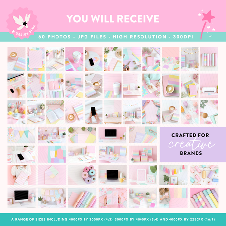 Pastel Rainbow Stock Photos
