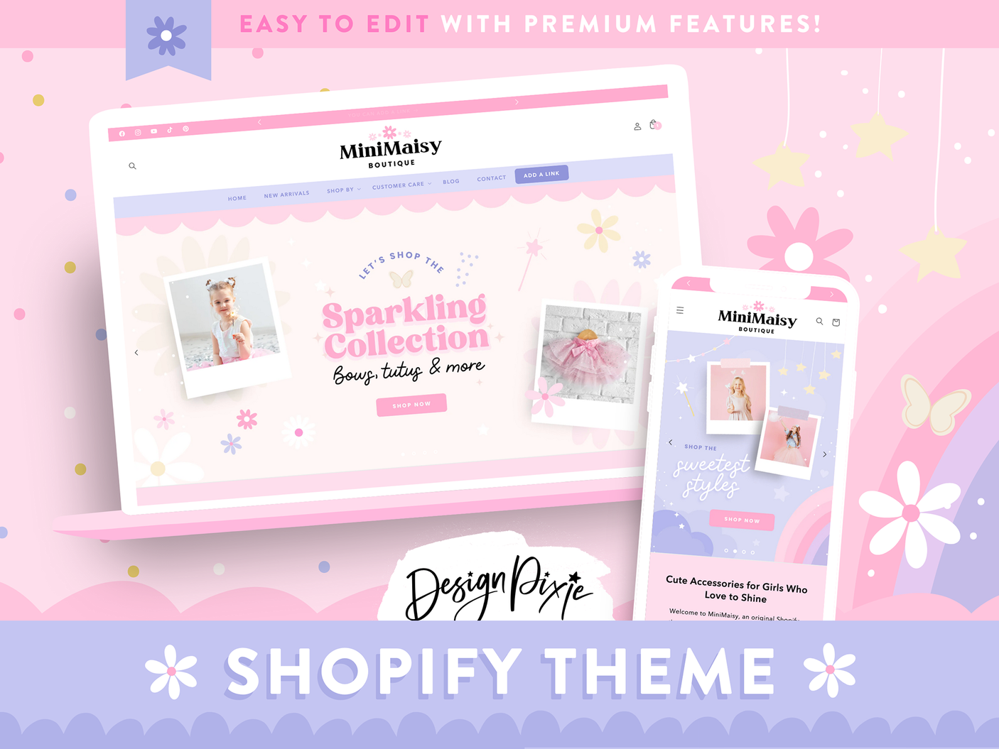 Girly Pink Boutique Shopify Theme