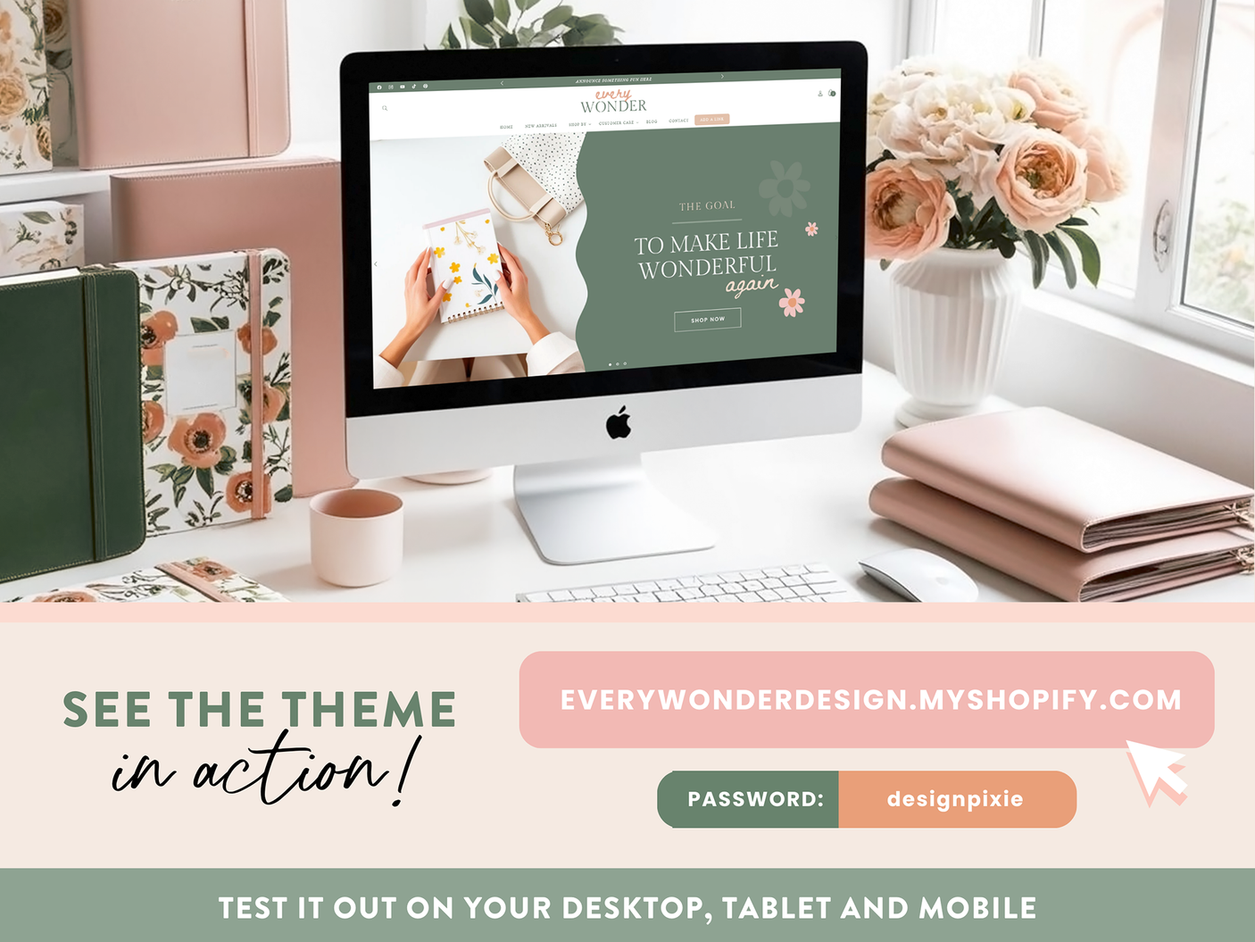 Olive Green Shopify Theme