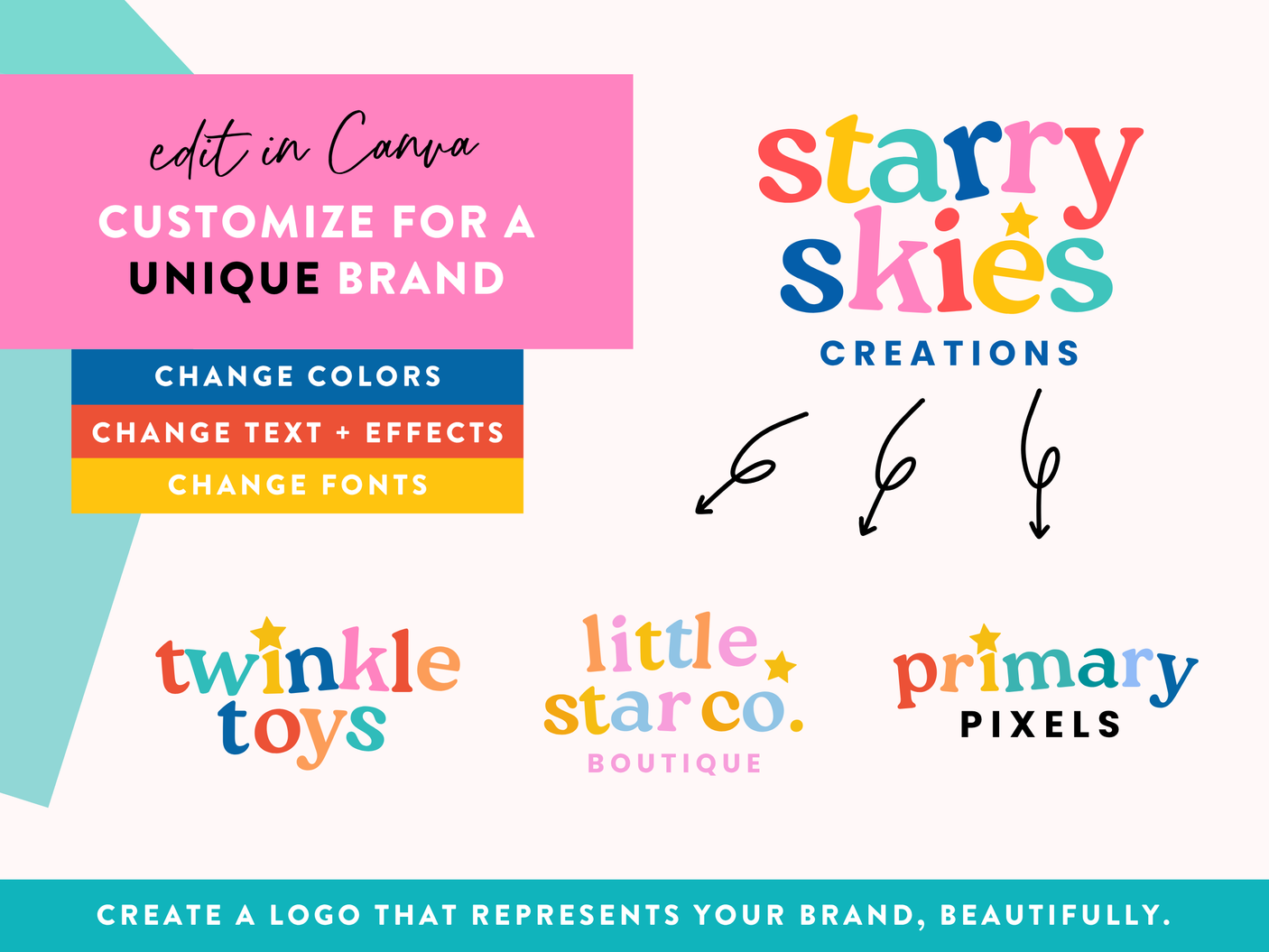Starry Skies Logo Template
