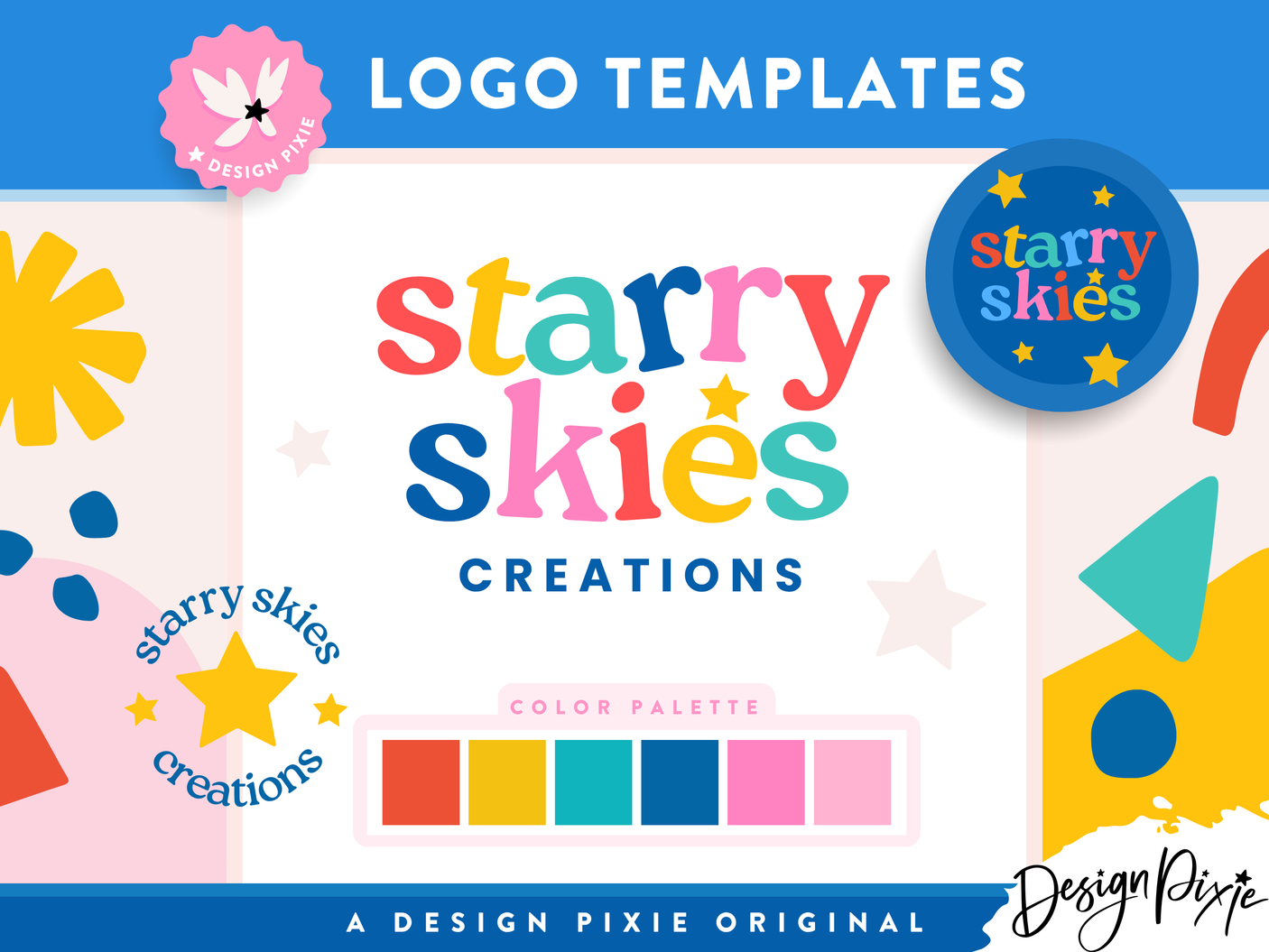 Starry Skies Logo Template
