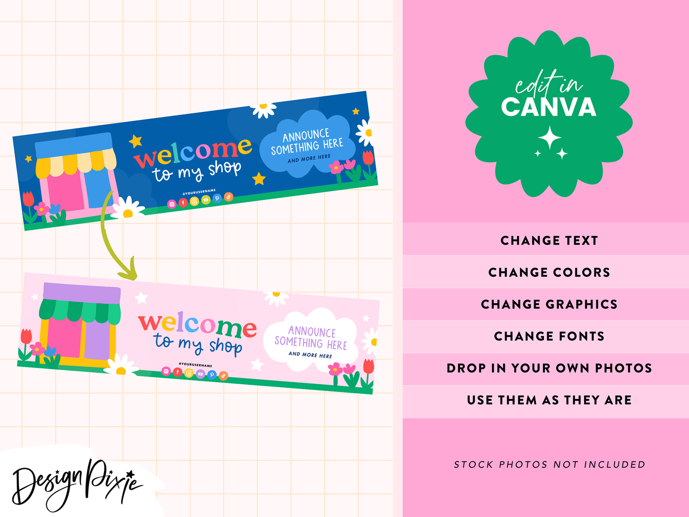 Primary Colors TPT Shop Kit