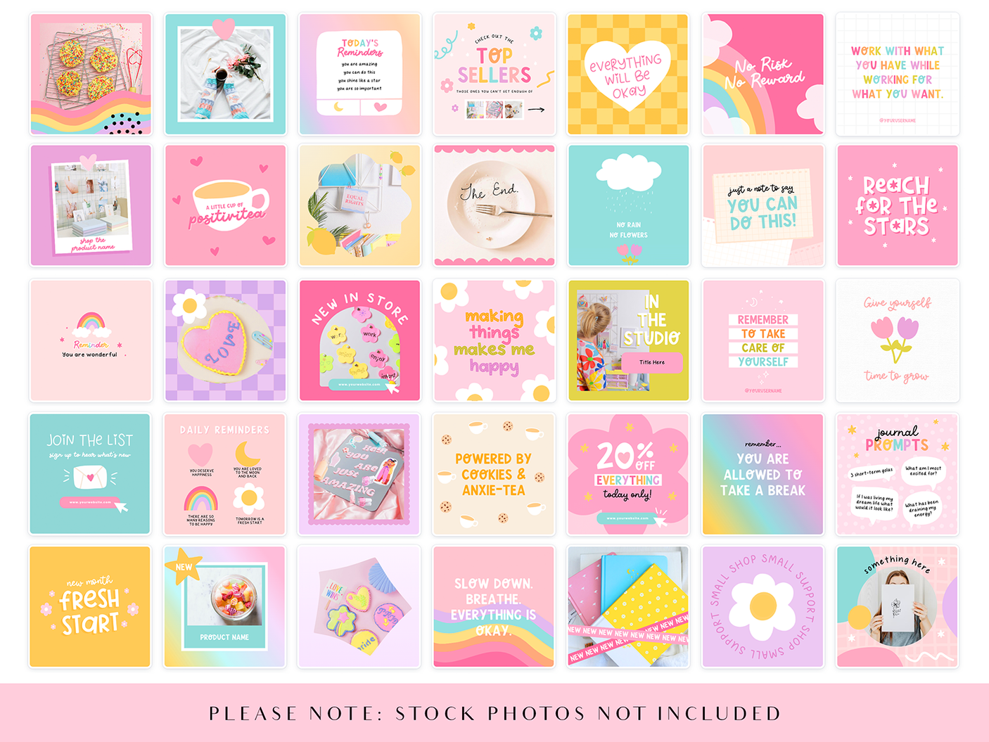 Playful Instagram Post Templates - Design Pixie