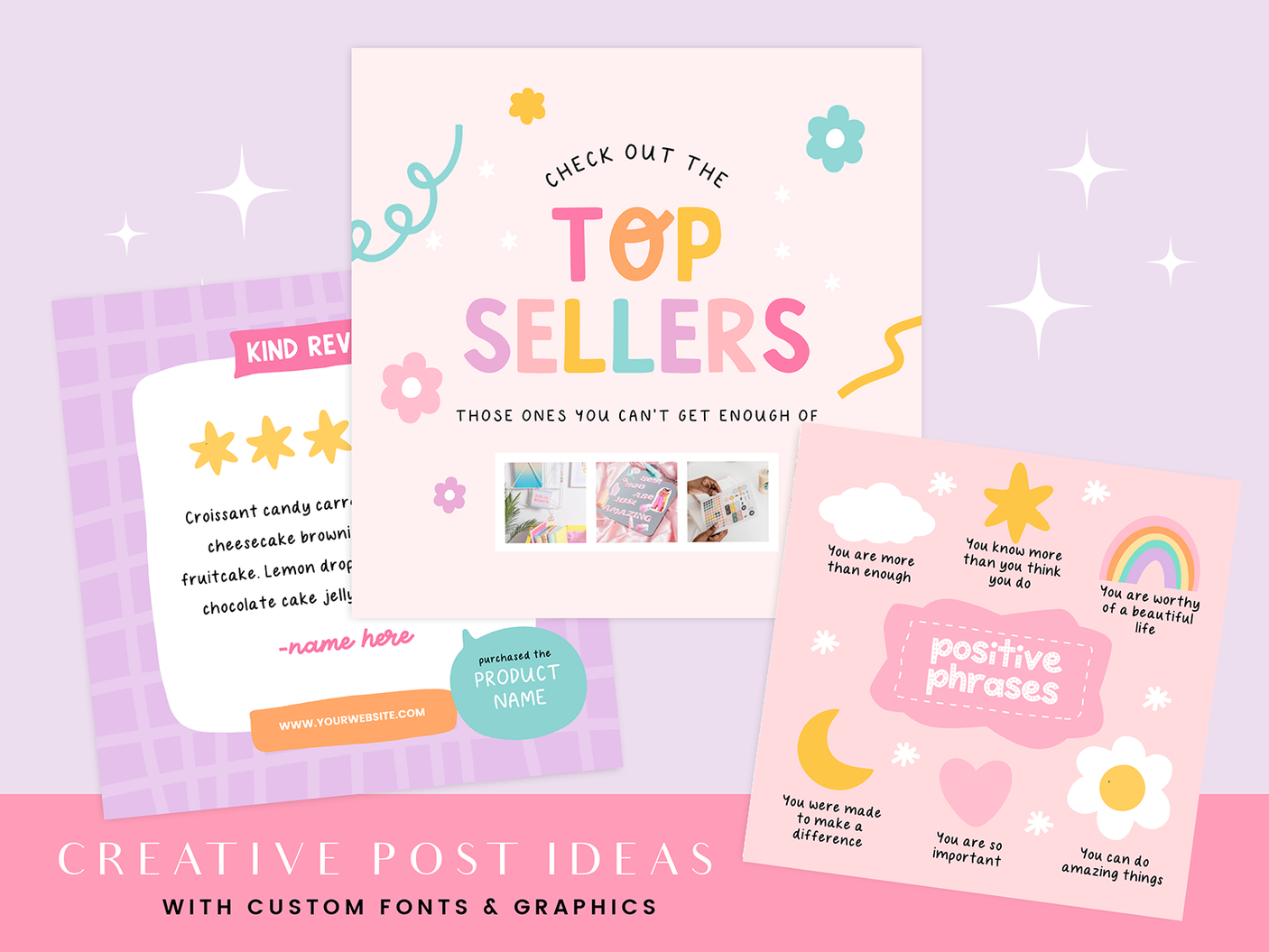 Playful Instagram Post Templates - Design Pixie