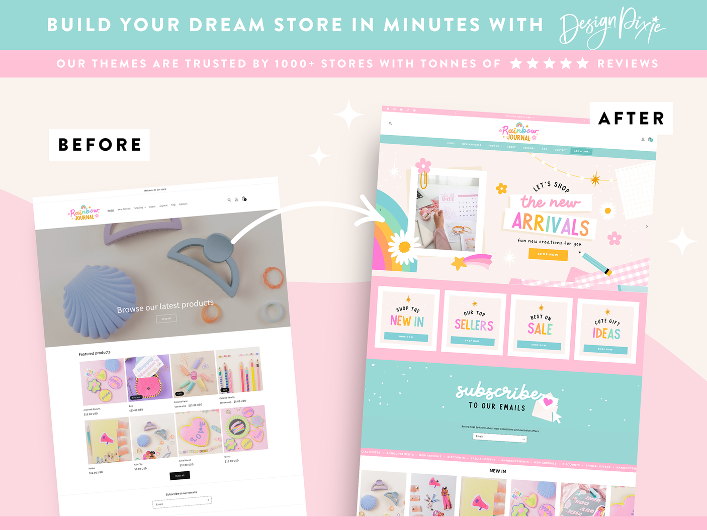 Rainbow Journal Shopify Theme