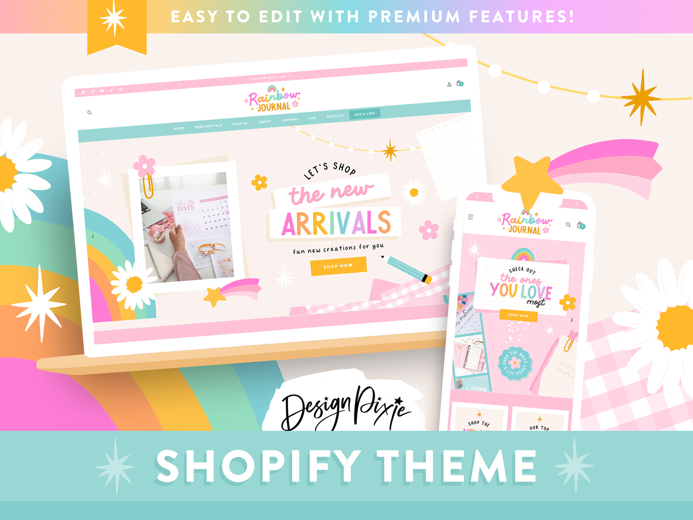 Rainbow Journal Shopify Theme