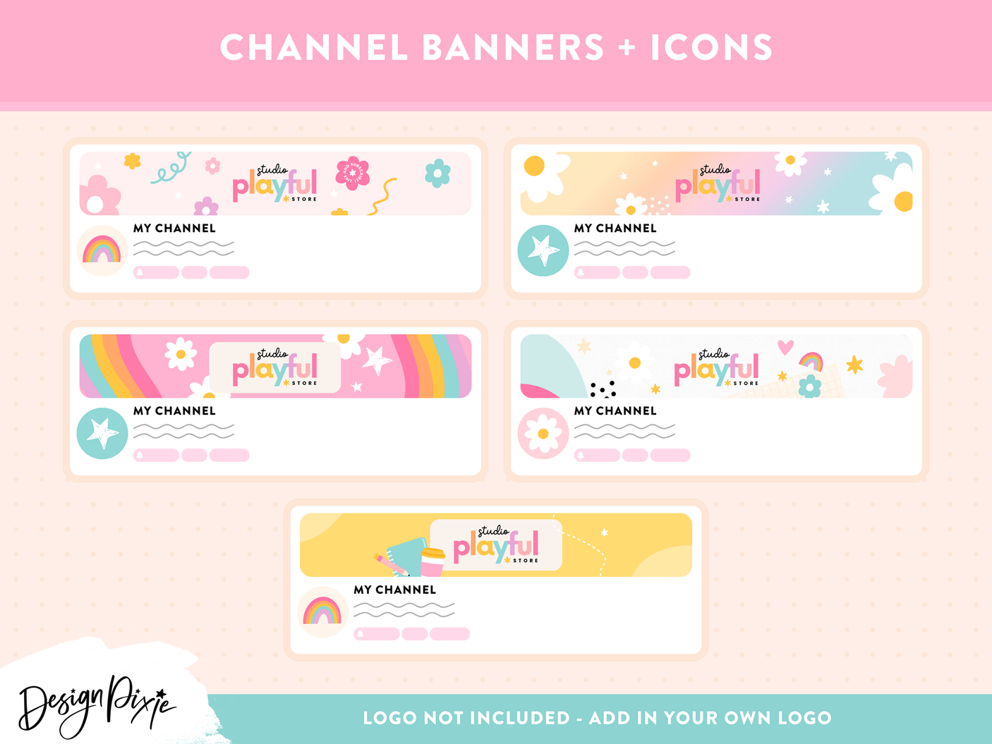 Rainbow Youtube Branding Kit