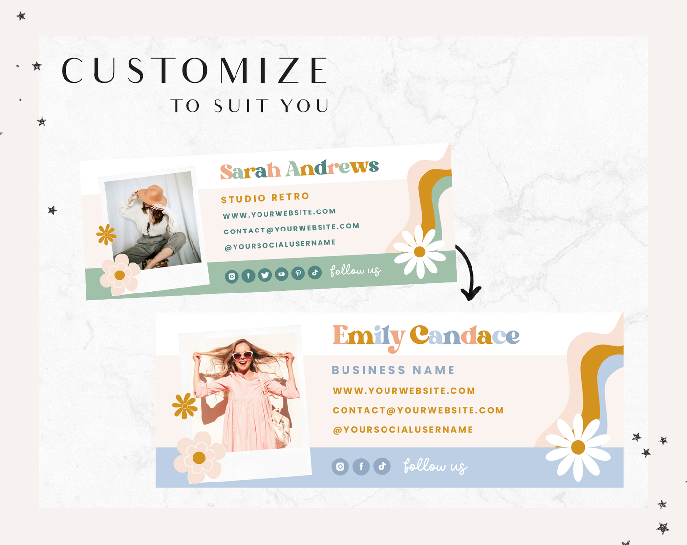 Studio Retro Email Signature Template - Design Pixie