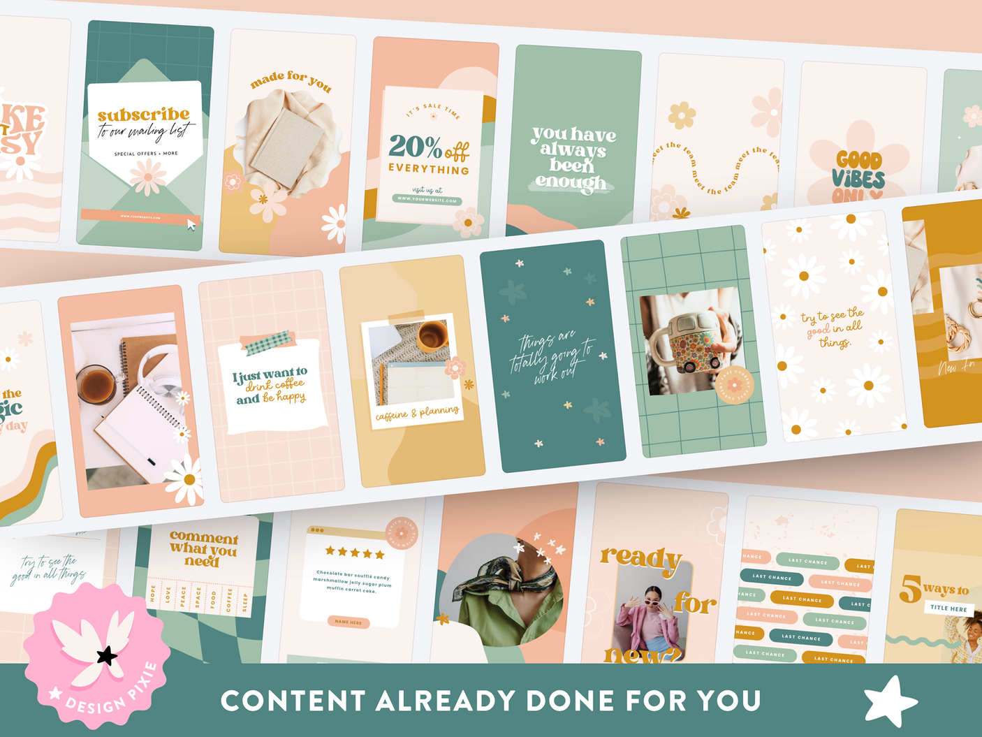 Groovy Retro Instagram Templates