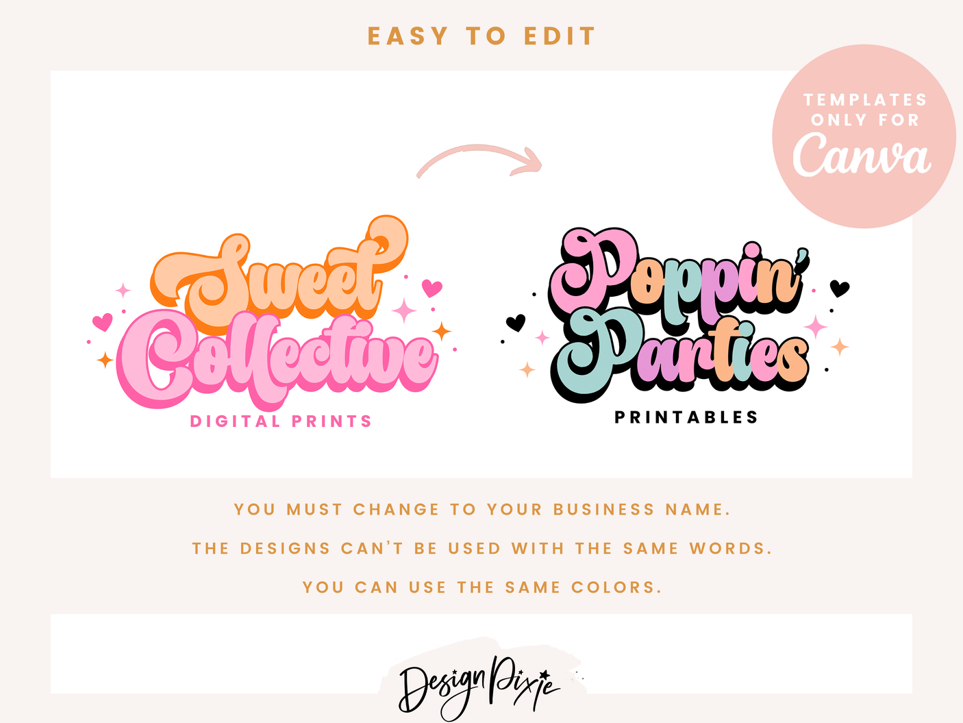 Sweet Collective Logo Design Template - Design Pixie