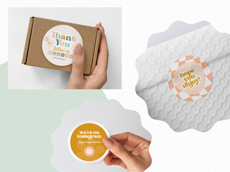 Retro Sticker Label Templates - Design Pixie