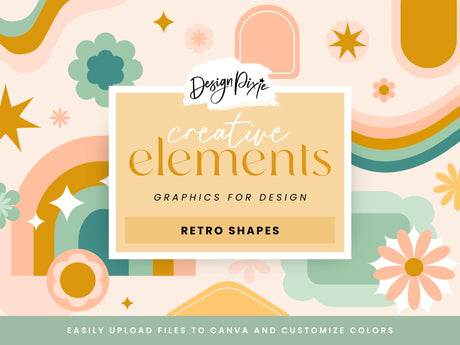 Retro Shapes SVG Elements - Design Pixie