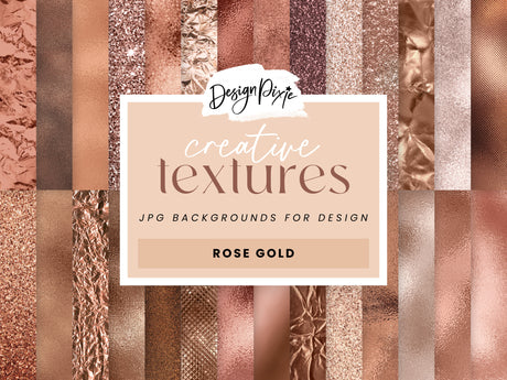 Rose Gold Digital Backgrounds - Design Pixie