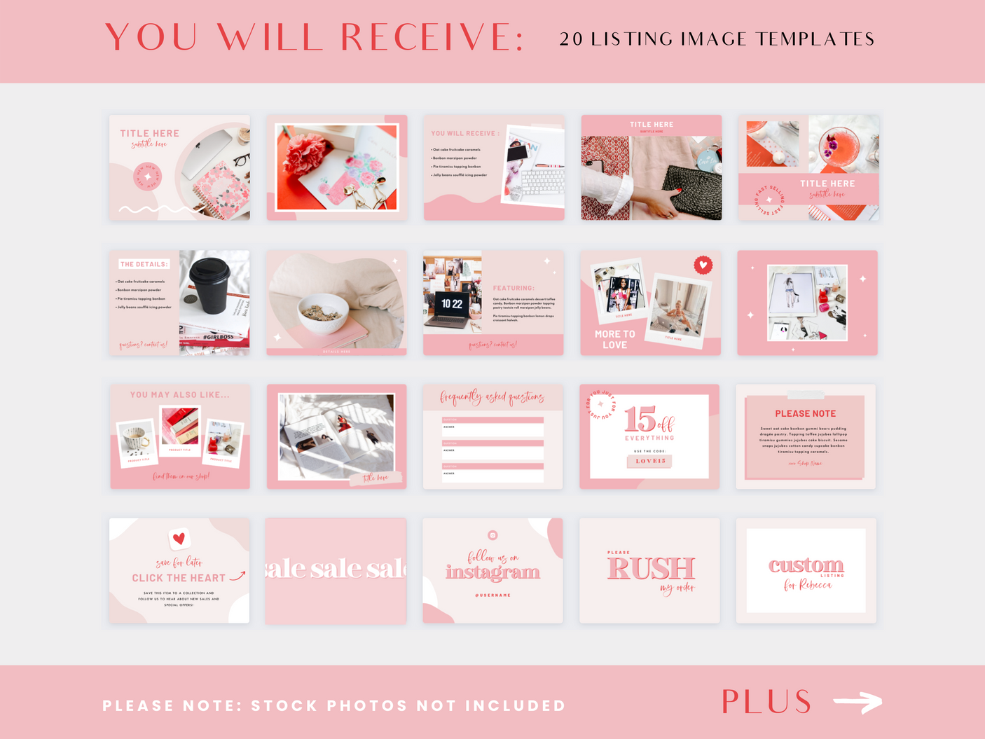 Million Babe Etsy Shop Kit - Design Pixie