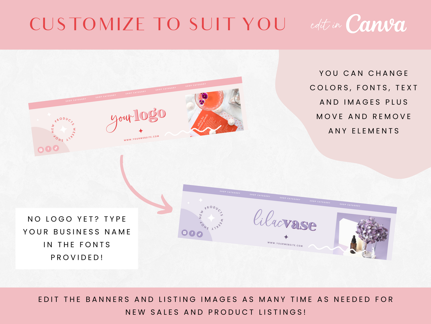 Million Babe Etsy Shop Kit - Design Pixie