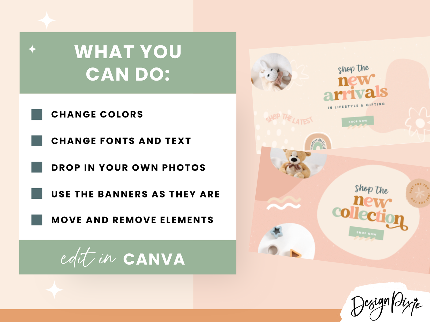 Arthur & Ebony Shopify Banner Templates - Design Pixie