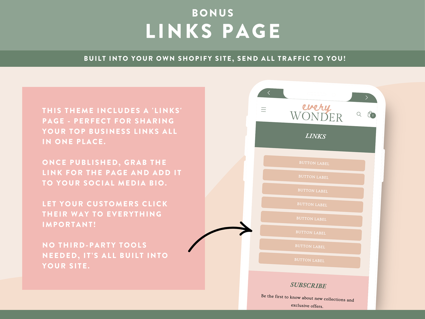Olive Green Shopify Theme