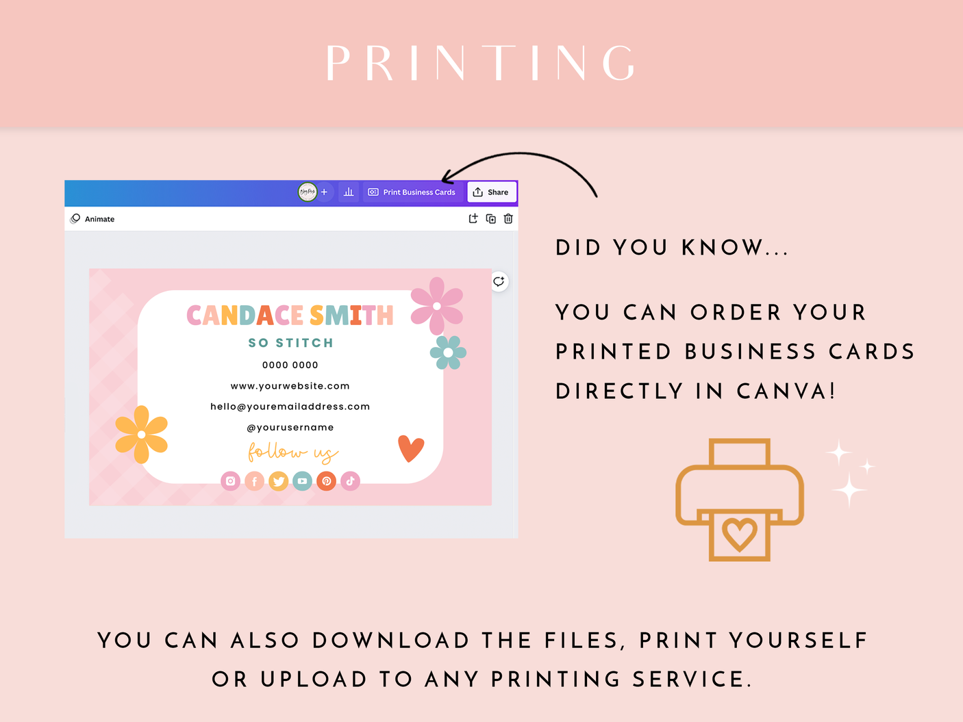 So Stitch Business Card Template - Design Pixie